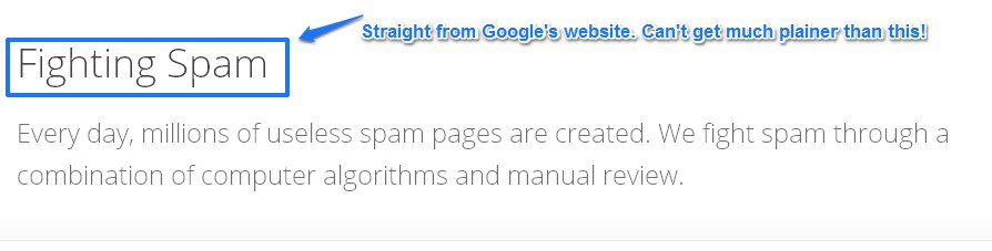 Fighting Spam The Google Way